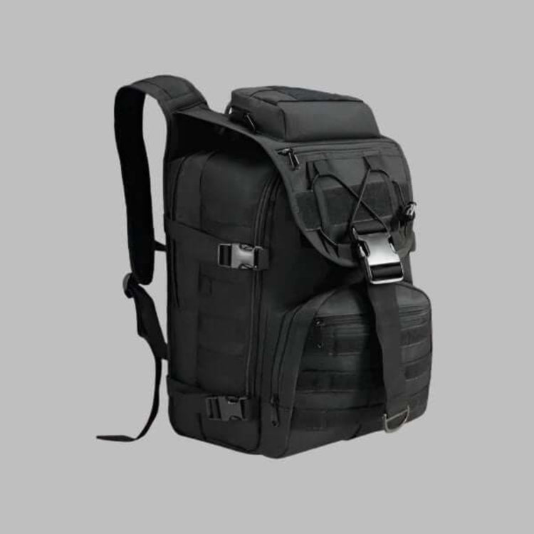 40L tactical backpack with weather-resistant features and unparalleled functionality, ideal for outdoor adventures and rugged environments.