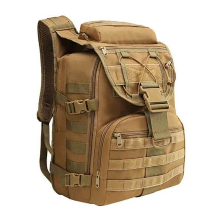 40L tactical backpack with weather resistance and military-grade durability, ideal for hunting and adventure, featuring multiple compartments.