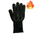 Heat resistant BBQ glove up to 800°C, ideal for grilling, cooking, and baking. Black silicone barbecue glove offering superior hand protection.