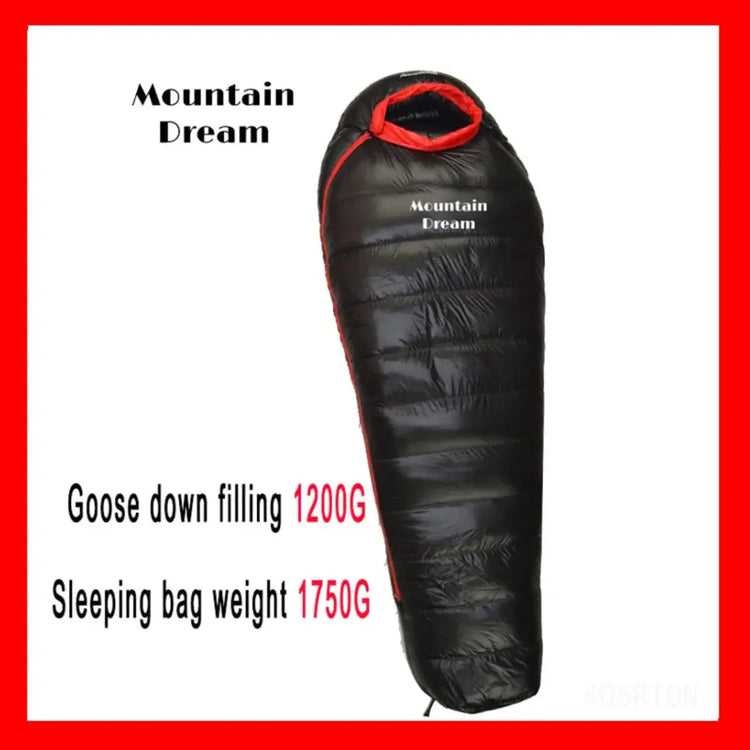 Black Mountain Dream goose down sleeping bag.