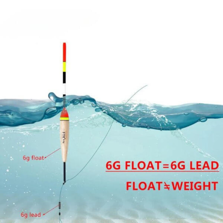 FTK fishing float with high-visibility fluorescent coat for night fishing. Includes Simple and Pro Tone models in assorted colors.