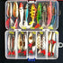 All-Inclusive Fishing Tackle Kit with Lures - Hard Baits, Crankbaits, Minnows, Poppers, Vibes, Spoons, Soft Lures, Frogs, and Shrimps in Tackle Box