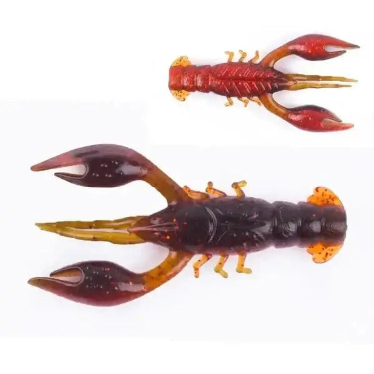 Floating 65mm 4g Crawfish Larvae Soft Silicone Bait for bass fishing tackle and fishing gear with lifelike action and realistic swimming motion.