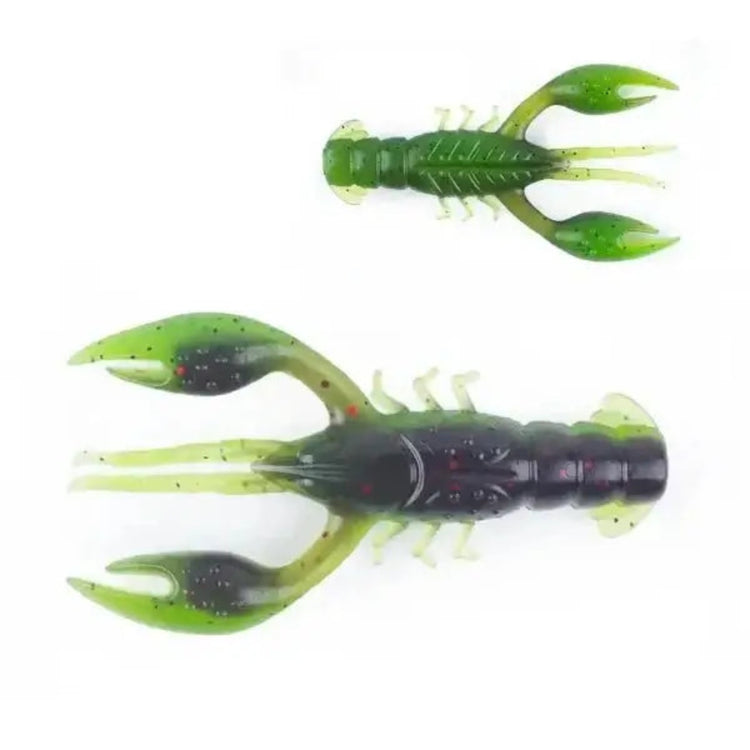 Floating 65mm Crawfish Larvae Soft Silicone Bait for Bass Fishing - Lifelike Action and High-Frequency Tail Movement