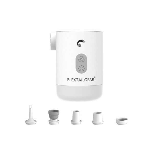 Mini Air Pump Camping Electric Inflator with Multiple Nozzles - Portable, Ultra-Mini Size, Easy One-Button Operation for Outdoor Activities