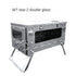 "WT-star-2 titanium wood stove with double glass."