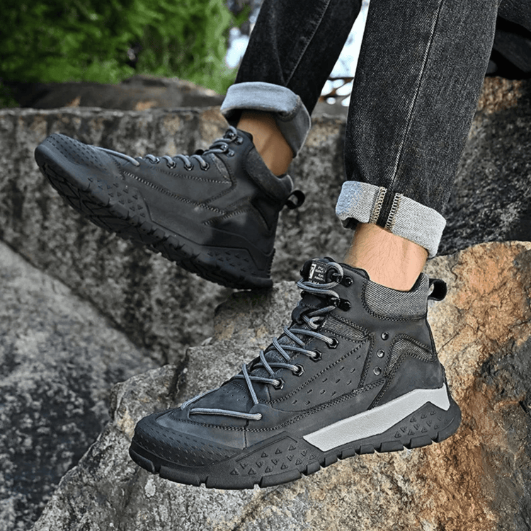 Classic lightweight waterproof hiking shoes with slip-resistant sole, ideal for outdoor adventures and city walks.
