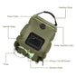 20L portable solar camping shower bag with labeled parts including hose, shower head, water injection hole, and hard tube