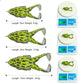 Silicone Colorful Frog Fishing Lure