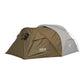 Khaki version of the backpacking tent with stove jack, photographed on a white background. Built for warmth and space, perfect for outdoor explorers.