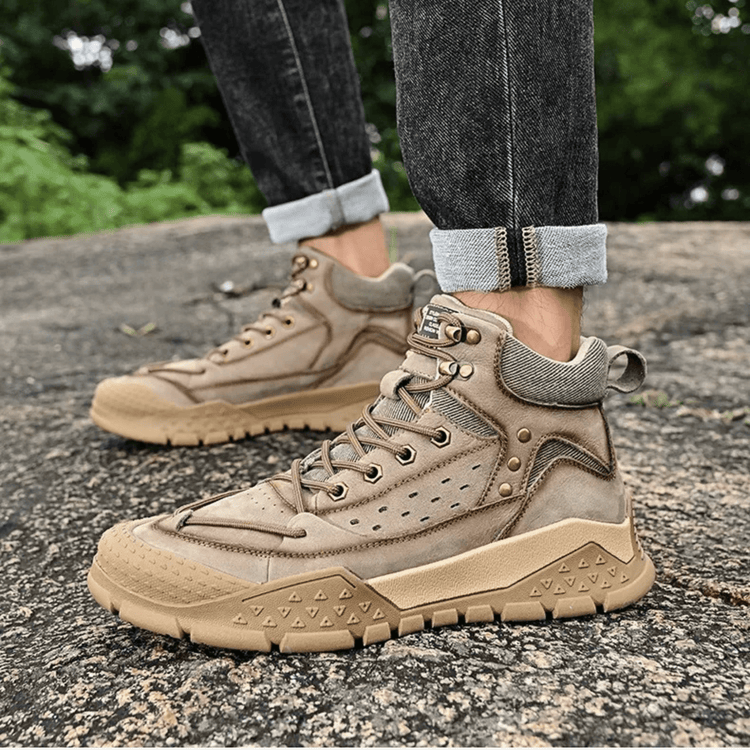 Classic lightweight waterproof hiking shoes with slip-resistant sole, perfect for outdoor adventures.