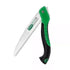 Foldable Portable 10-Inch Camping Hand Saw with Green and Black Handle - Lightweight and Durable Collapsible Camp Saw