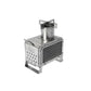 Portable stainless steel camping wood stove for tents, efficient wood burning, ideal for outdoor cooking and heating.