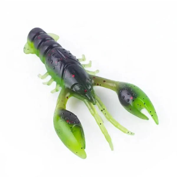 Floating 65mm Crawfish Larvae Soft Silicone Bait for bass fishing tackle, lifelike fishing lures, and versatile fishing gear.