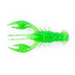 Green Crawfish Larvae Soft Silicone Bait for bass fishing tackle, fishing lures, and fishing gear in tackle box or fishing backpack.