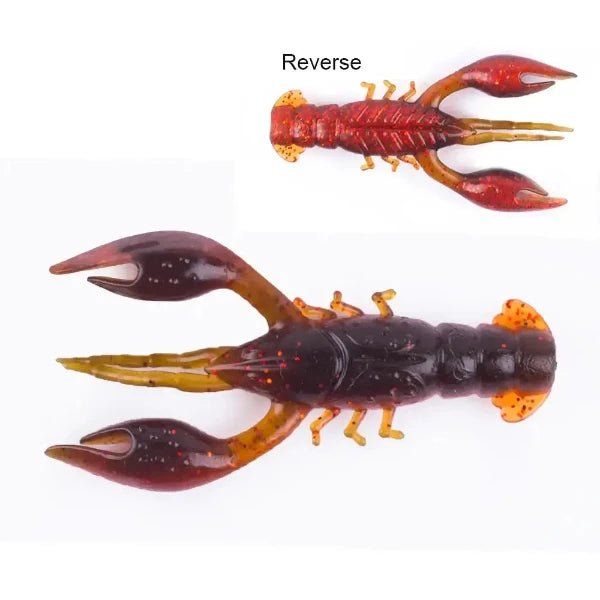 Floating 65mm 4g Crawfish Larvae Soft Silicone Bait for bass fishing tackle and fishing gear with lifelike action and realistic swimming motion.