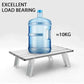 Mini Ultralight Aluminum Foldable Camping Table with 10KG Water Jug Displaying Excellent Load Bearing Capacity