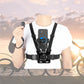 Capture immersive POV footage with Vamson phone chest strap mount, hands-free, ideal for vlogs, biking, and first-person videos.