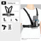 Vamson phone chest strap mount package contents and usage for capturing POV footage