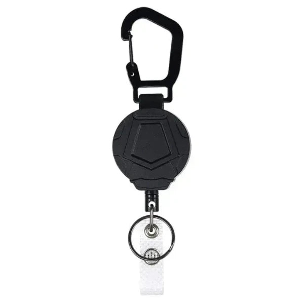 Special round design Anti-theft metal yoyo retractable keychain white background 