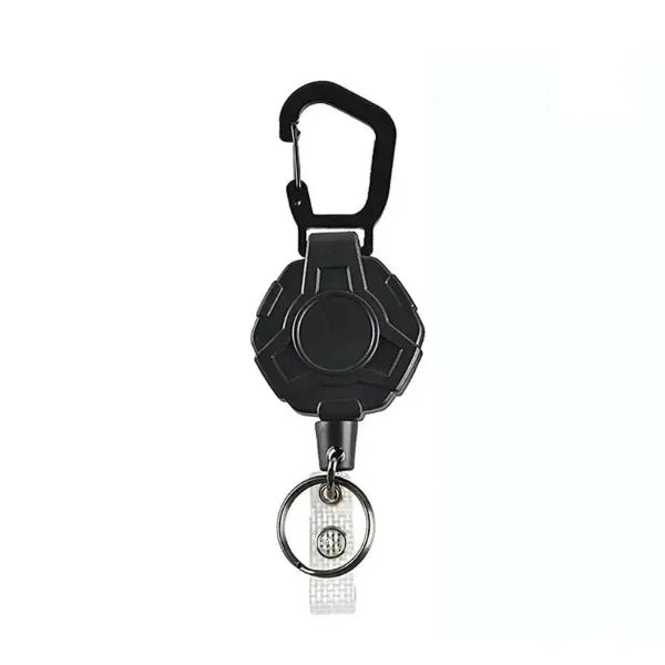 Anti-theft metal yoyo retractable keychain white background 