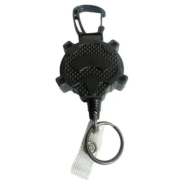 Anti-theft metal yoyo retractable keychain white background 