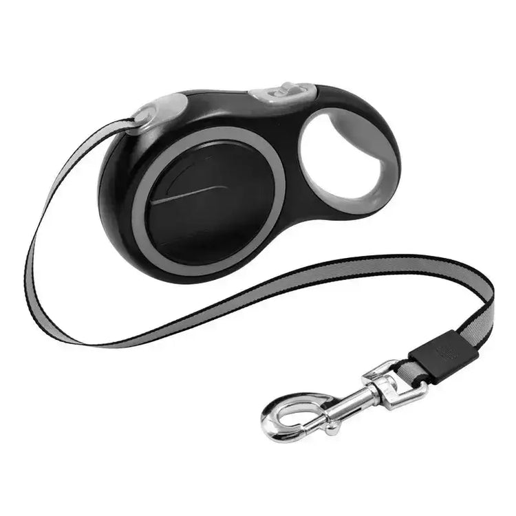 Heavy-Duty Retractable Dog Leash with ergonomic anti-slip handle, 26ft tape leash for large dogs by Holapet