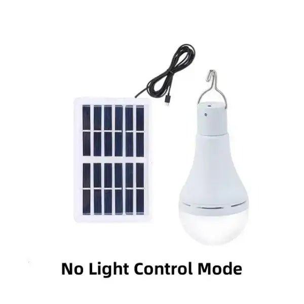 Super bright outdoor solar light with small solar panel and no light control mode, ideal for eco-friendly indoor and outdoor lighting.