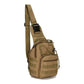 Outdoor Military Tactical sling Shoulder Bag in brown 600D Oxford Fabric - small crossbody backpack for men and women