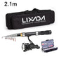 Full Kit 2.1m Telescopic Carbon Fiber Rod Pole with Spinning Reel, Tackle Box, and Carry Case for Bass and Catfish Fishing