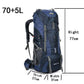 waterproof hiking backpack 75L